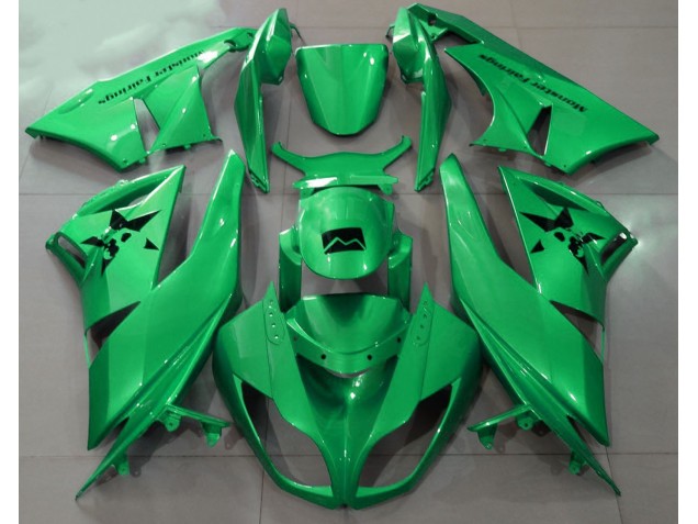 2009-2012 Gloss Green & Custom Kawasaki ZX6R Fairings