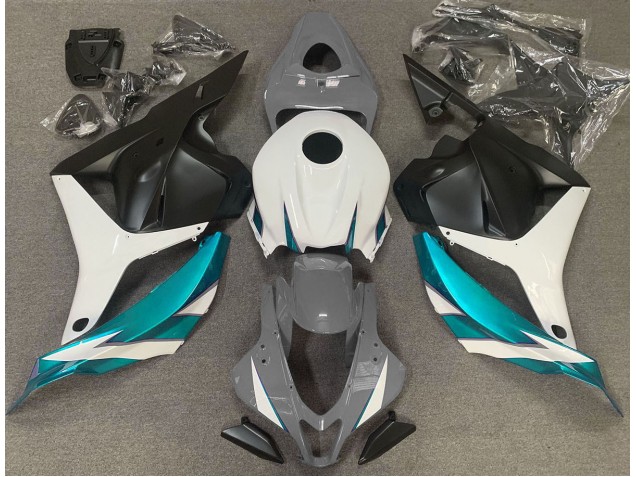 2009-2012 Gloss Grey White and Light Blue Honda CBR600RR Fairings 2009-2012 Gloss Grey White and Light Blue Honda CBR600RR Fairings
