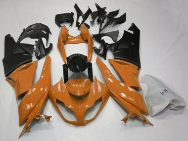 Best Aftermarket 2009-2012 Gloss Orange & Black Kawasaki ZX6R Fairings