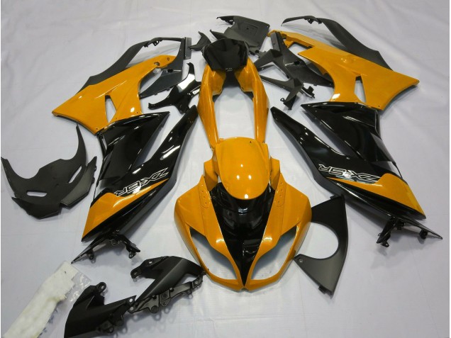 2009-2012 Gloss Orange and Black Kawasaki ZX6R Fairings 2009-2012 Gloss Orange and Black Kawasaki ZX6R Fairings