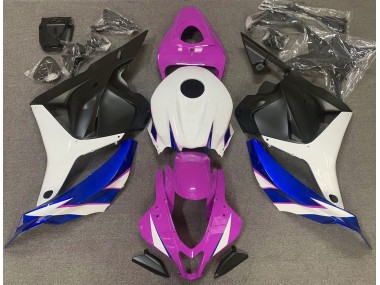 Best Aftermarket 2009-2012 Gloss Pink White and Blue Honda CBR600RR Fairings