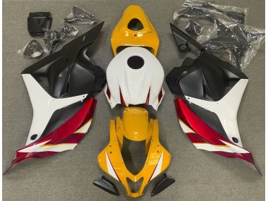 2009-2012 Gloss Red White and Yellow Honda CBR600RR Fairings