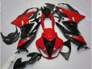 Best Aftermarket 2009-2012 Gloss Red and Black Kawasaki ZX6R Fairings