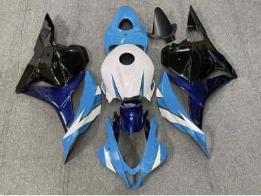 2009-2012 Light Blue and White Honda CBR600RR Fairings