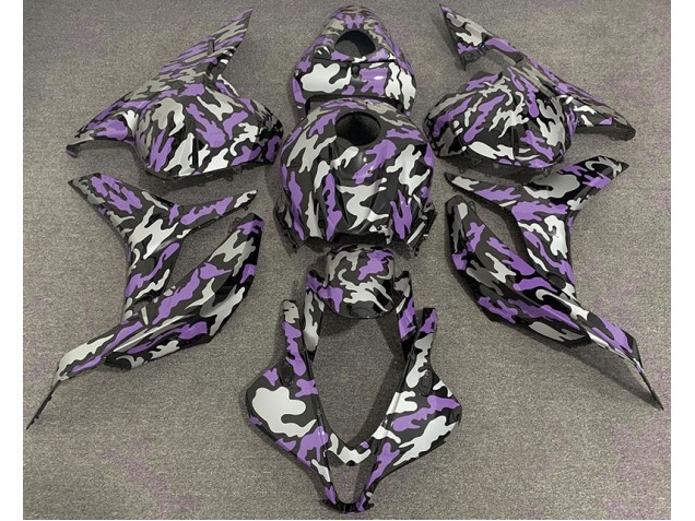 2009-2012 Purple and Silver Camo Honda CBR600RR Fairings 2009-2012 Purple and Silver Camo Honda CBR600RR Fairings