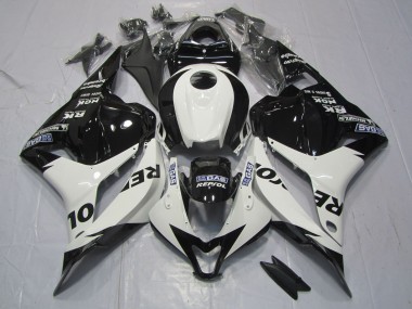2009-2012 White and Black Repsol Honda CBR600RR Fairings