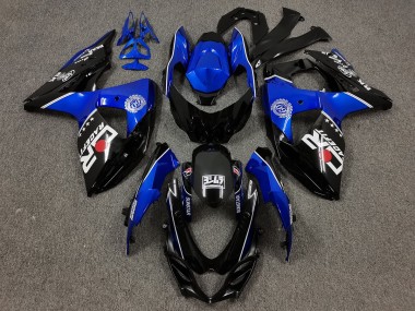 Best Aftermarket 2009-2016 Black and Blue with Custom Suzuki GSXR 1000 Fairings