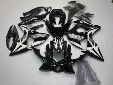 Best Aftermarket 2009-2016 Black and White Suzuki GSXR 1000 Fairings