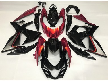 Best Aftermarket 2009-2016 Burnt Orange and Black Suzuki GSXR 1000 Fairings