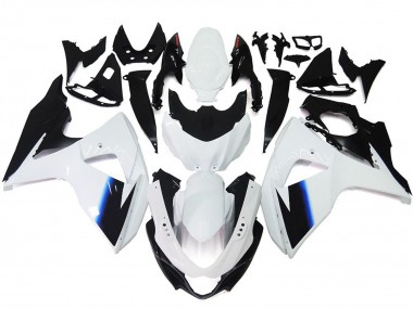 Best Aftermarket 2009-2016 Gloss White and Black with Red Suzuki GSXR 1000 Fairings