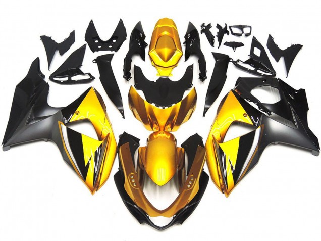 2009-2016 Gold and Grey OEM Style Custom Suzuki GSXR 1000 Fairings 2009-2016 Gold and Grey OEM Style Custom Suzuki GSXR 1000 Fairings