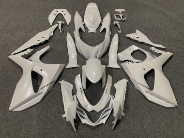 Best Aftermarket 2009-2016 Plain Gloss White Suzuki GSXR 1000 Fairings