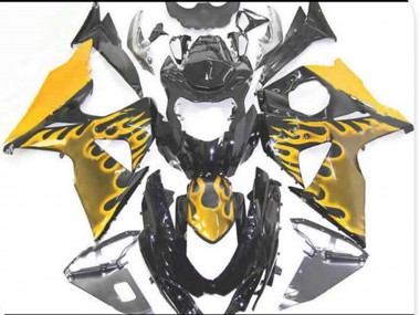 2009-2016 Yellow Flame Suzuki GSXR 1000 Fairings