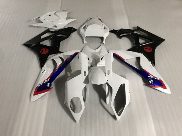 2009-2018 Gloss White and Matte Black BMW S1000RR Fairings
