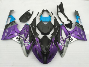 Best Aftermarket 2009-2018 Matte Purple and Blue BMW S1000RR Fairings