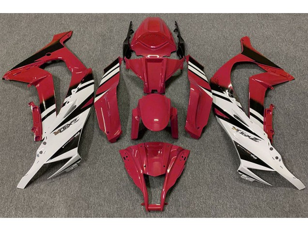 2011-2015 Gloss Red & White Kawasaki ZX10R Fairings 2011-2015 Gloss Red & White Kawasaki ZX10R Fairings