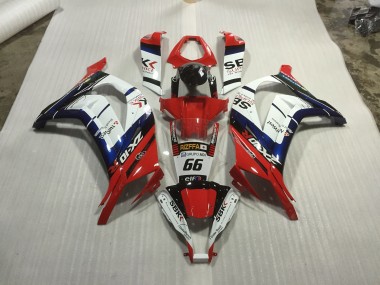 Best Aftermarket 2011-2015 Red blue and White Race Kawasaki ZX10R Fairings