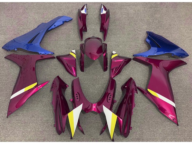 2011-2020 Gloss Red and Blue Suzuki GSXR 600-750 Fairings