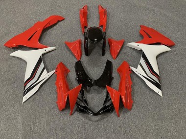 2011-2020 Red and Gloss White Style Suzuki GSXR 600-750 Fairings