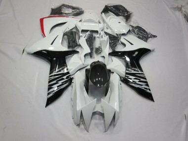 2011-2020 White and Black Suzuki GSXR 600-750 Fairings