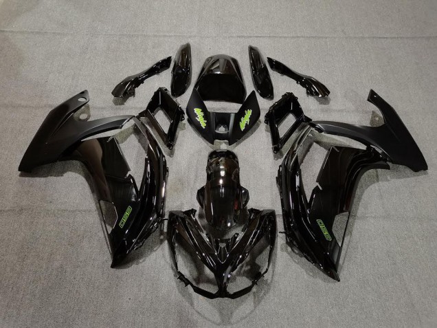 2012-2016 Black and Green Kawasaki Ninja 650R Fairings 2012-2016 Black and Green Kawasaki Ninja 650R Fairings