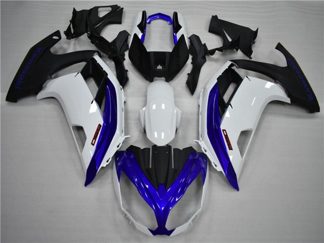2012-2016 Blue and White Kawasaki Ninja 650R Fairings 2012-2016 Blue and White Kawasaki Ninja 650R Fairings