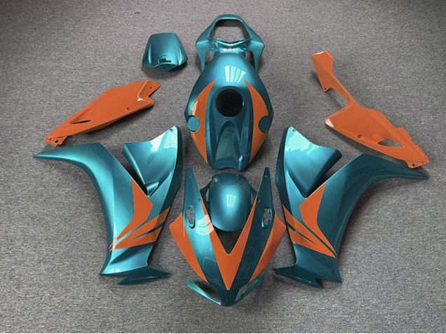 2012-2016 Gloss Cyan and Orange Honda CBR1000RR Fairings 2012-2016 Gloss Cyan and Orange Honda CBR1000RR Fairings