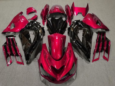 2012-2019 Gloss Red and Black Kawasaki ZX14R Fairings