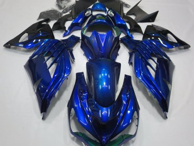 2012-2019 Ocean Blue Gloss Kawasaki ZX14R Fairings