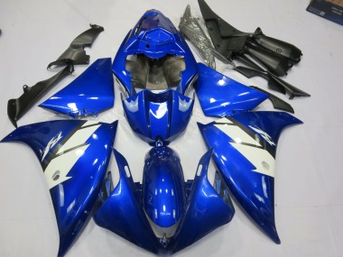 Best Aftermarket 2013-2014 Blue and White Yamaha R1 Fairings