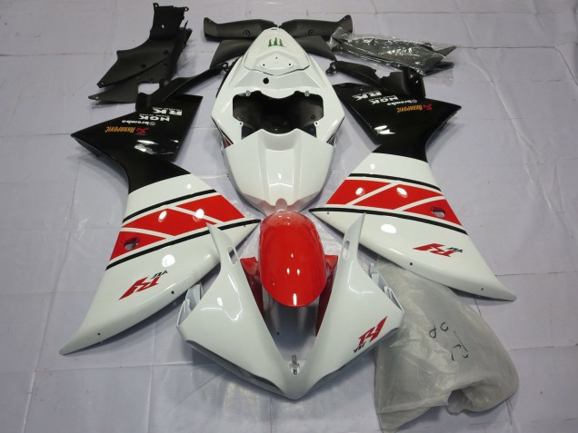 2013-2014 Red White and Black Yamaha R1 Fairings 2013-2014 Red White and Black Yamaha R1 Fairings
