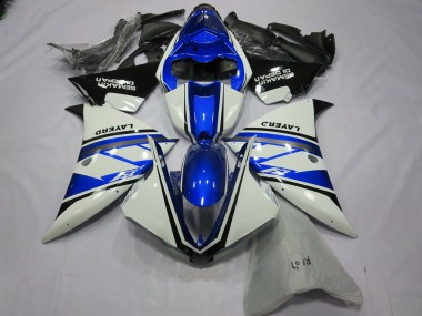 2013-2014 Silver White Yamalube Yamaha R1 Fairings
