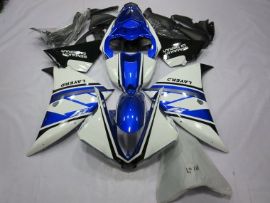 Best Aftermarket 2013-2014 Silver White Yamalube Yamaha R1 Fairings