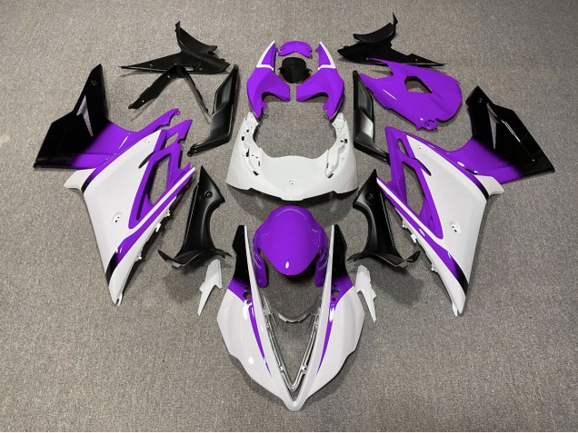 2013-2016 Gloss White and Purple Triumph Daytona 675 Fairings 2013-2016 Gloss White and Purple Triumph Daytona 675 Fairings