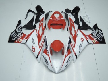 2013-2016 Red and White Triumph Daytona 675 Fairings
