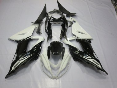 Best Aftermarket 2013-2018 Black and White Kawasaki ZX6R Fairings