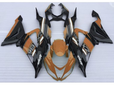 Best Aftermarket 2013-2018 Gloss Orange and Black Kawasaki ZX6R Fairings