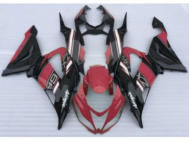 Best Aftermarket 2013-2018 Gloss Red and Black Kawasaki ZX6R Fairings