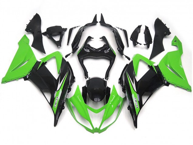 2013-2018 Green and Black Vibrant OEM Style Kawasaki ZX6R Fairings 2013-2018 Green and Black Vibrant OEM Style Kawasaki ZX6R Fairings