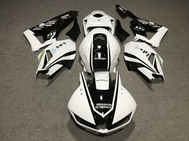 2013-2020 Black and White Design Honda CBR600RR Fairings 2013-2020 Black and White Design Honda CBR600RR Fairings
