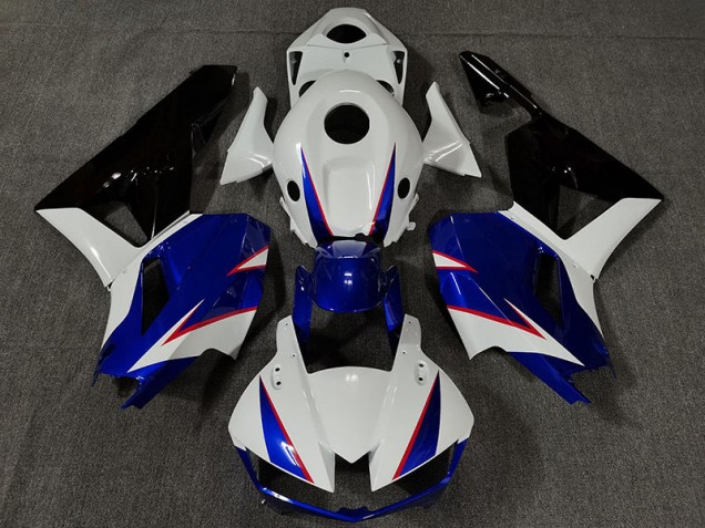 2013-2020 Gloss White and Deep Blue Honda CBR600RR Fairings 2013-2020 Gloss White and Deep Blue Honda CBR600RR Fairings