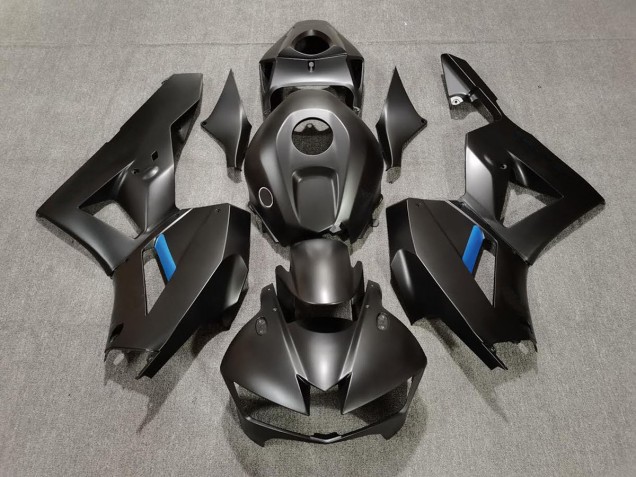 2013-2020 Matte Black & Light Blue Honda CBR600RR Fairings 2013-2020 Matte Black & Light Blue Honda CBR600RR Fairings