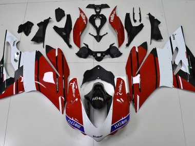 Best Aftermarket 2015-2017 Red and White Ducati 959 1299 Fairings