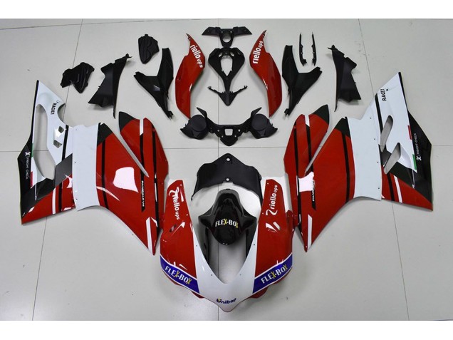 Best Aftermarket 2015-2017 Red and White Ducati 959 1299 Fairings