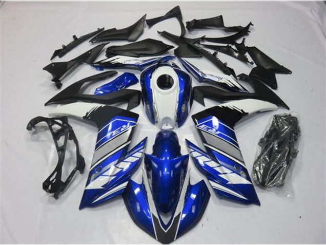 2015-2018 Blue and Silver Yamaha R3 Fairings 2015-2018 Blue and Silver Yamaha R3 Fairings