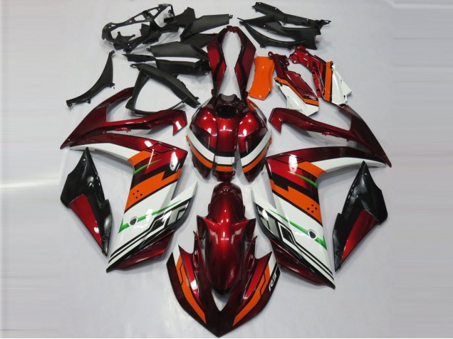2015-2018 Orange and Maroon Yamaha R3 Fairings 2015-2018 Orange and Maroon Yamaha R3 Fairings