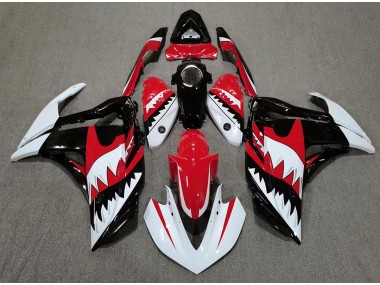 Best Aftermarket 2015-2018 White Shark & Red Yamaha R3 Fairings