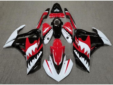 2015-2018 White Shark & Red Yamaha R3 Fairings