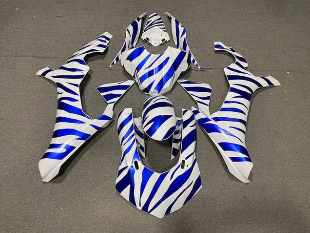 2015-2019 Blue Zebra Yamaha R1 Fairings 2015-2019 Blue Zebra Yamaha R1 Fairings