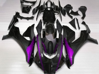 2015-2019 Carbon Fiber Style & Purple Yamaha R1 Fairings